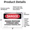 Signmission Poison Pesticide Storage Area Danger Sign, Vinyl Decal, 5in W x 3.5in L, 2PK OS-2PACK-DS-D-35-L-1970 - alternate 3